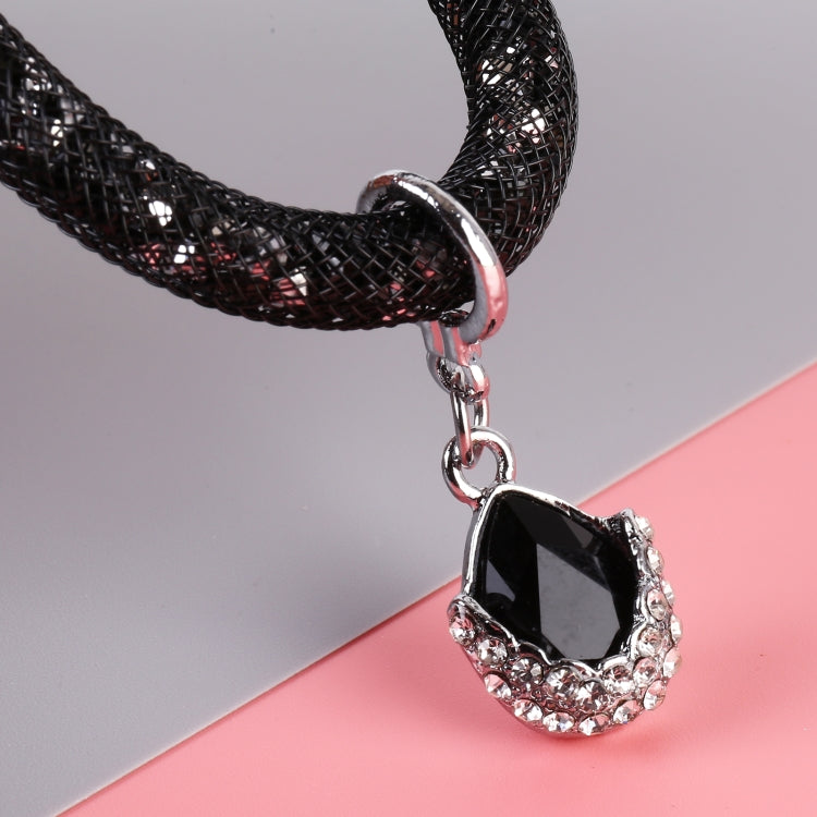 Portachiavi in metallo e plastica con diamanti 17cm