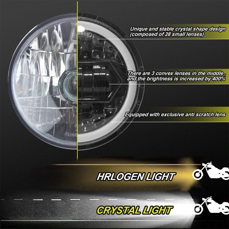 Accessori per la modifica dei fari LED da 5,75 pollici in cristallo per motociclette, Crystal