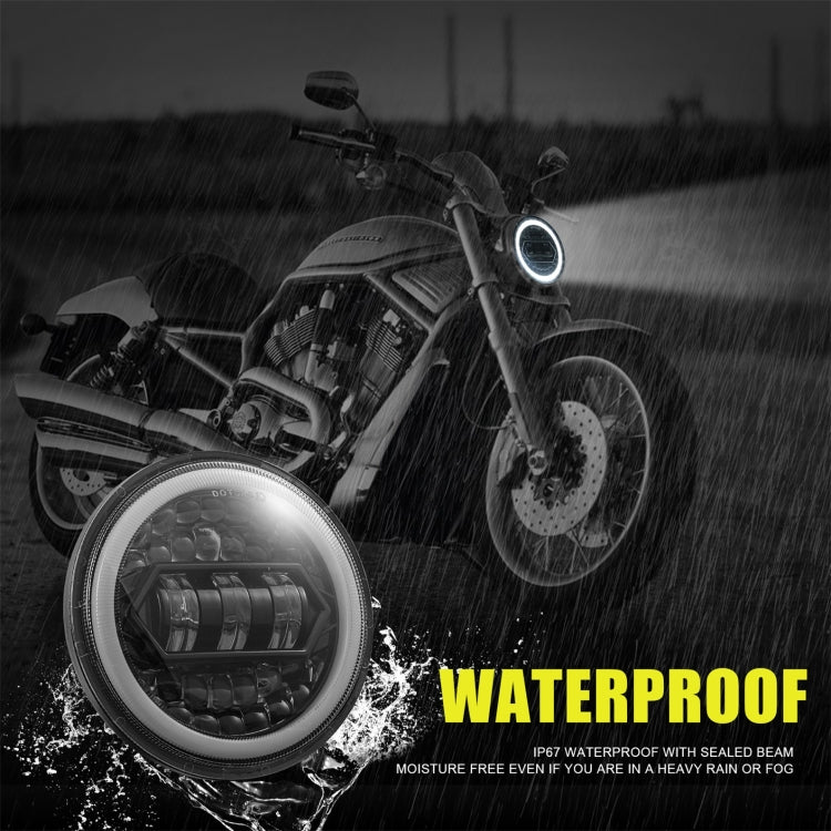 Accessori per la modifica dei fari LED da 5,75 pollici in cristallo per motociclette, Crystal