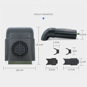 Artefatto di raffreddamento della ventola per auto da 5 W per il cuscino del sedile radiante dell'auto, 1 PC(Black), 1 PC (White)