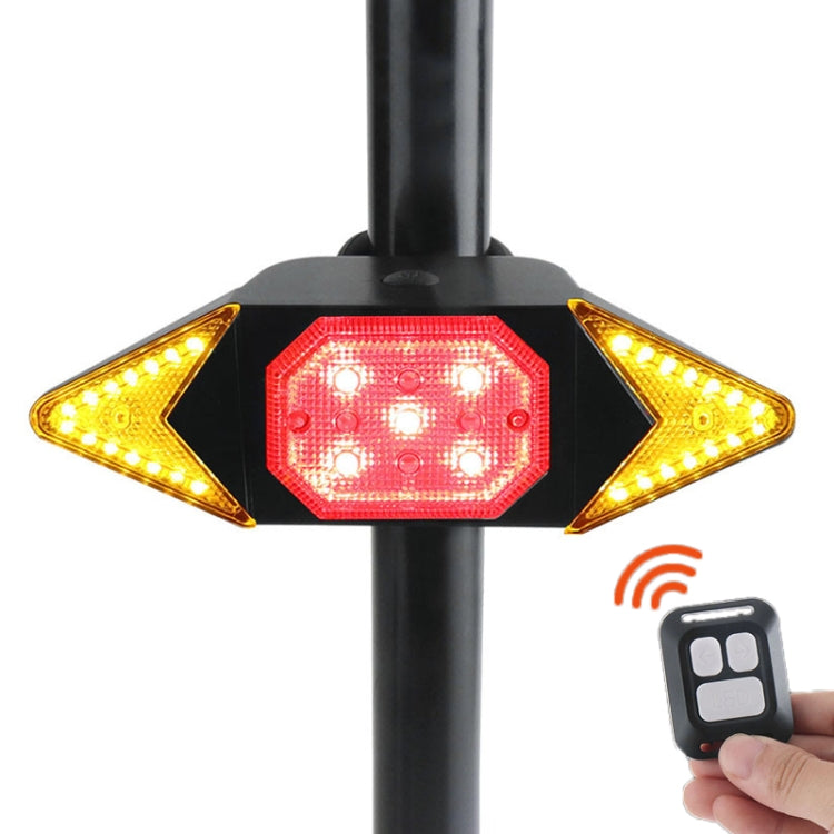 Luce posteriore per bicicletta con telecomando wireless, ricaricabile tramite USB, per bicicletta, Wireless RC Bike Tail Light