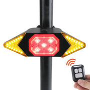Luce posteriore per bicicletta con telecomando wireless, ricaricabile tramite USB, per bicicletta, Wireless RC Bike Tail Light