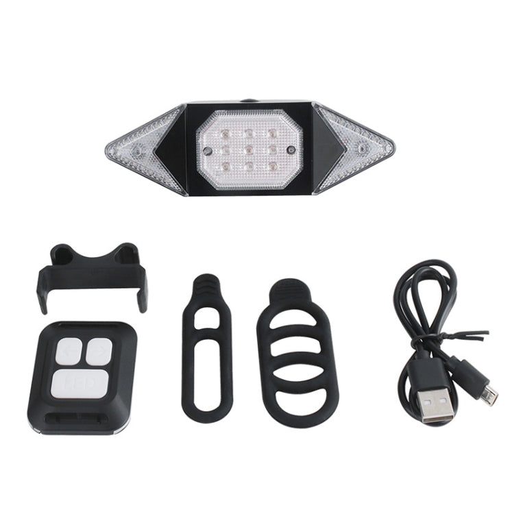 Luce posteriore per bicicletta con telecomando wireless, ricaricabile tramite USB, per bicicletta, Wireless RC Bike Tail Light