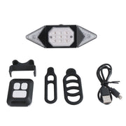 Luce posteriore per bicicletta con telecomando wireless, ricaricabile tramite USB, per bicicletta, Wireless RC Bike Tail Light