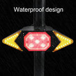 Luce posteriore per bicicletta con telecomando wireless, ricaricabile tramite USB, per bicicletta, Wireless RC Bike Tail Light