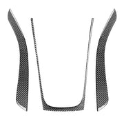 Adesivo decorativo per pannello ingranaggi in fibra di carbonio 3 in 1 per Audi A5 Hard Top 2008-, guida a destra e a sinistra universale, Gears Panel