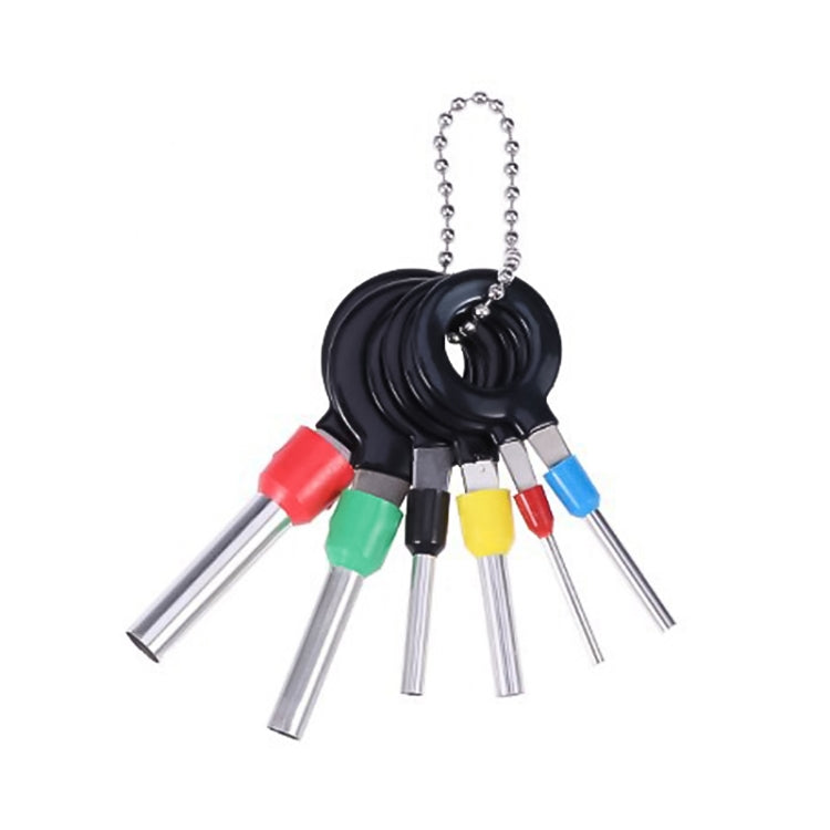 6 in 1 connettore per presa per auto, circuito stampato, cablaggio terminale, connettore a crimpare, ago posteriore, strumento di rimozione, 6 in 1