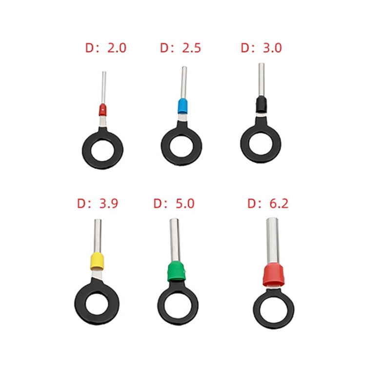 6 in 1 connettore per presa per auto, circuito stampato, cablaggio terminale, connettore a crimpare, ago posteriore, strumento di rimozione, 6 in 1