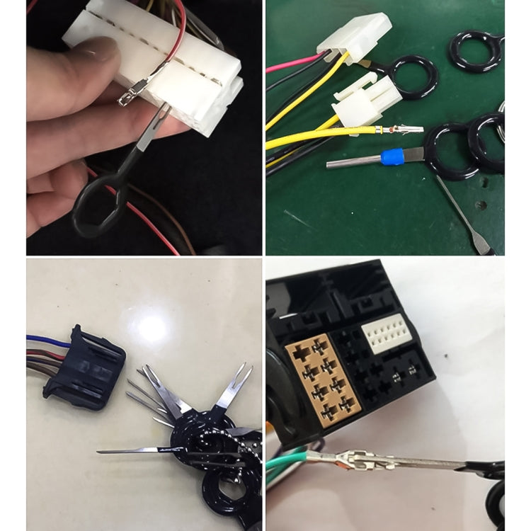 6 in 1 connettore per presa per auto, circuito stampato, cablaggio terminale, connettore a crimpare, ago posteriore, strumento di rimozione, 6 in 1