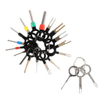 21 in 1 Spina per auto Circuito Cablaggio Terminale Estrazione Pick Connettore Crimp Pin Indietro Ago Rimuovi strumento, 21 in 1