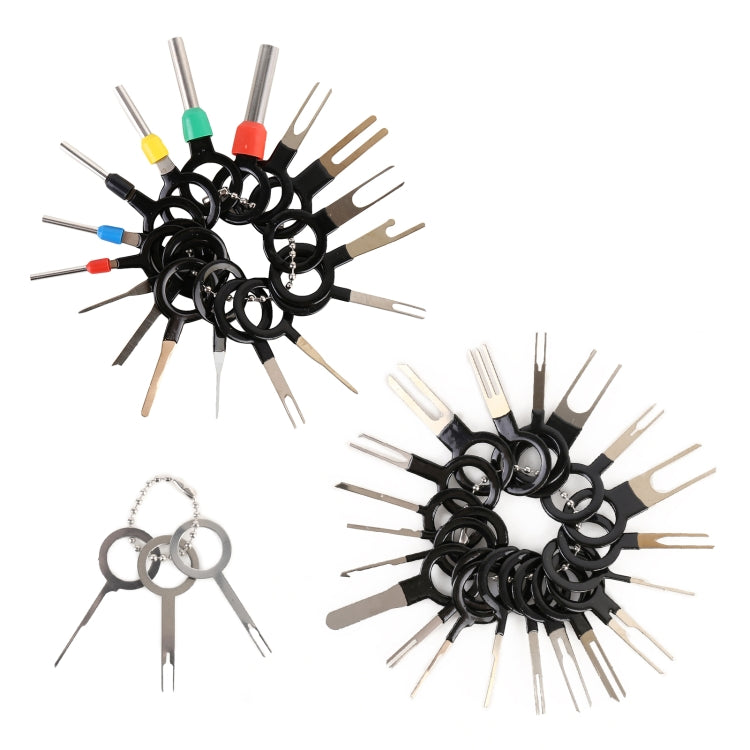 41 in 1 Spina per auto Circuito Cablaggio Terminale Estrazione Pick Connettore Crimp Pin Indietro Ago Rimuovi strumento, 41 in 1