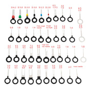 41 in 1 Spina per auto Circuito Cablaggio Terminale Estrazione Pick Connettore Crimp Pin Indietro Ago Rimuovi strumento, 41 in 1