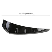 Adesivo decorativo esterno in silicone morbido per auto da 2 pezzi, nero brillante, Bright Black