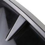 Adesivo decorativo esterno in silicone morbido per auto da 2 pezzi, nero brillante, Bright Black
