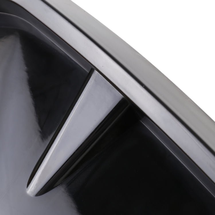 Adesivo decorativo esterno in silicone morbido per auto da 2 pezzi, nero brillante, Bright Black