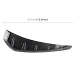Adesivo decorativo esterno in silicone morbido per auto da 2 pezzi, struttura in fibra di carbonio, Carbon Fiber Texture