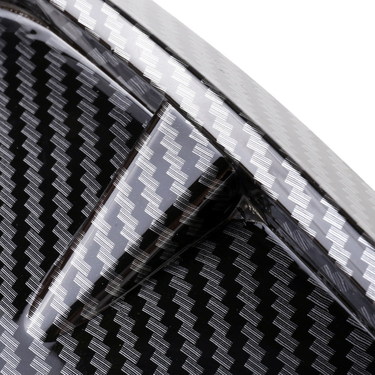 Adesivo decorativo esterno in silicone morbido per auto da 2 pezzi, struttura in fibra di carbonio, Carbon Fiber Texture
