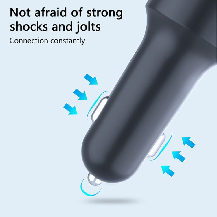 Trasmettitore FM Bluetooth per caricabatterie doppio USB per auto multifunzionale C12 con luce atmosferica, C12