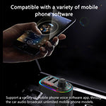 Trasmettitore FM Bluetooth per caricabatterie doppio USB per auto multifunzionale C12 con luce atmosferica, C12
