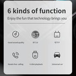 Trasmettitore FM Bluetooth con caricatore USB doppio QC3.0 + PD18W per auto multifunzionale C14 con luce atmosferica, C14