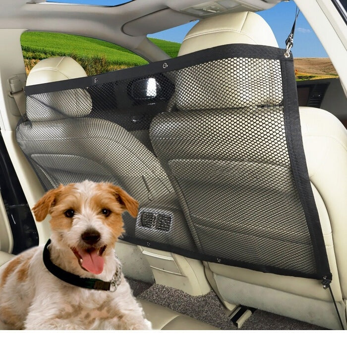 Barra di sicurezza per barriera posteriore per rete di protezione per animali domestici per auto, dimensioni: 115 x 62 cm, Car Pet Protection Net