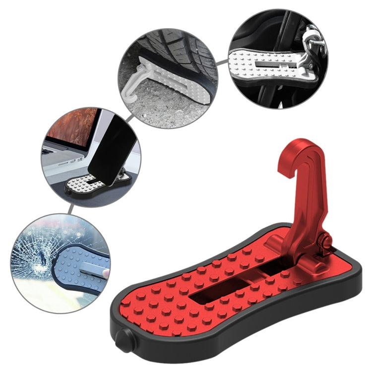 Cuscinetti multifunzionali per pedali davanzale della portiera dell'auto con martello di sicurezza, Pedals Pads with Safety Hammer (Black), Pedals Pads with Safety Hammer (Green), Pedals Pads with Safety Hammer (Red)                                    ...