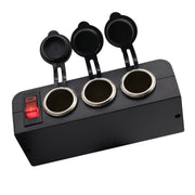 Presa accendisigari per auto 3 in 1 12-24V 16A con controllo dell'interruttore di protezione da sovraccarico, 3 in 1 12-24V 16A