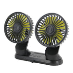 Ventola di raffreddamento elettrica a doppia testa USB per console centrale auto F404 con aromaterapia, F404