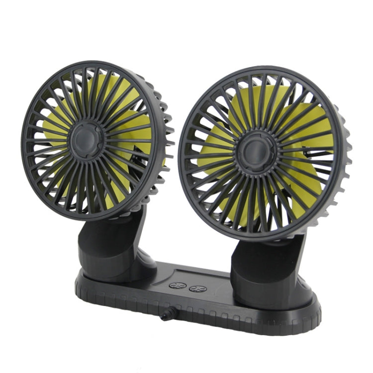 Ventola di raffreddamento elettrica a doppia testa USB per console centrale auto F404 con aromaterapia, F404