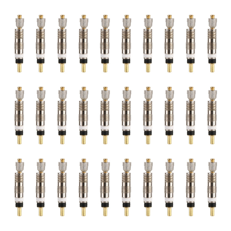 30 pezzi VT-002 Nucleo valvola francese staccabile per bicicletta. Stile: a righe, Ruled