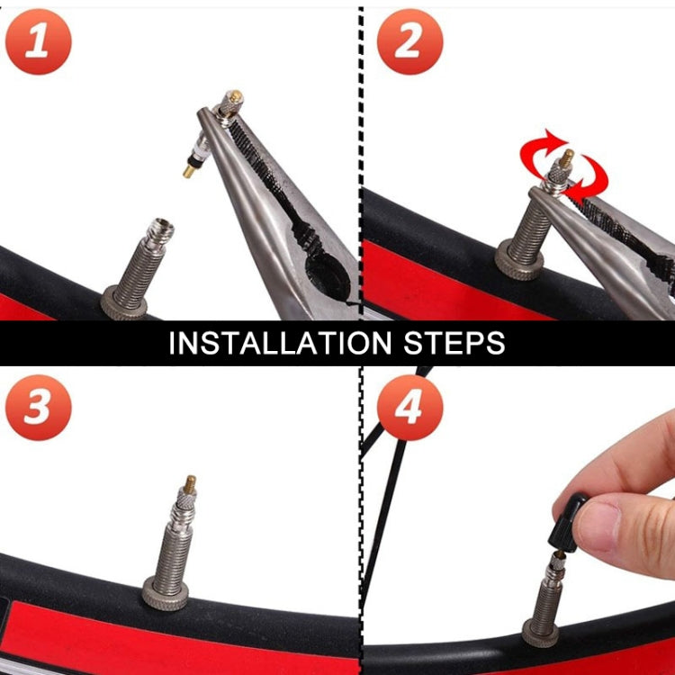 30 pezzi VT-002 Nucleo valvola francese staccabile per bicicletta. Stile: a righe, Ruled