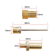 3 set (4 in 1 A) Adattatore per gonfiaggio Bocca francese / Bocca americana / Adattatore per ago di gonfiaggio bocca britannica, 4 in 1 A