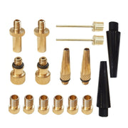 2 set (16 in 1 A) Adattatore per gonfiaggio Bocca francese / Bocca americana / Adattatore per ago di gonfiaggio bocca britannica, 16 in 1 A