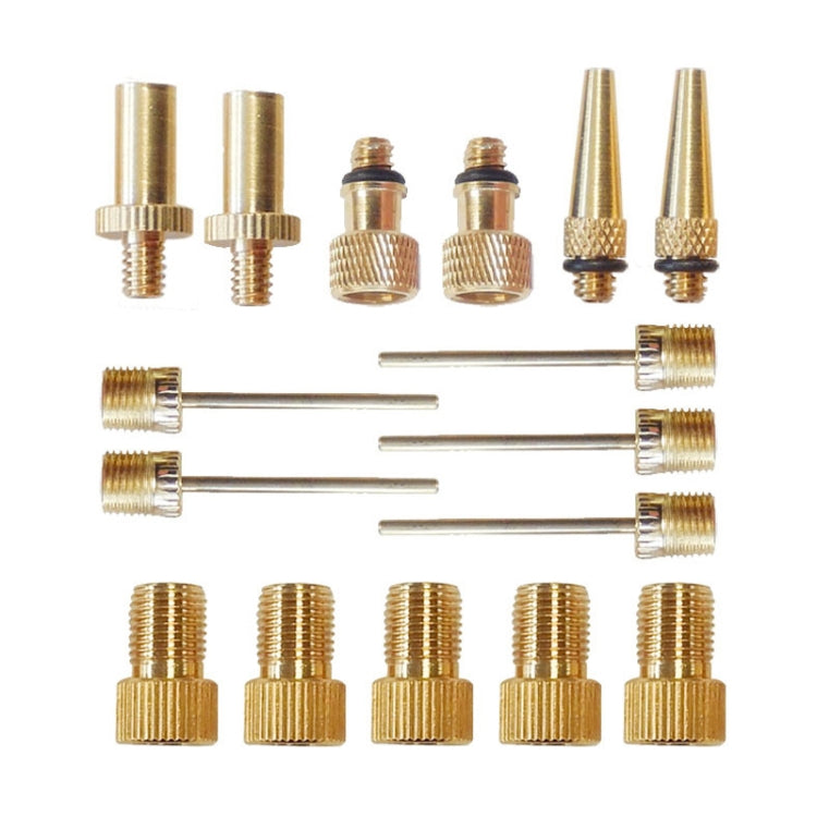 2 set (16 in 1 B) Adattatore di gonfiaggio Bocca francese / Bocca americana / Adattatore per ago di gonfiaggio bocca britannica, 16 in 1 B