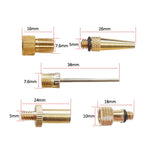 2 set (16 in 1 B) Adattatore di gonfiaggio Bocca francese / Bocca americana / Adattatore per ago di gonfiaggio bocca britannica, 16 in 1 B