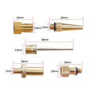 2 set (16 in 1 B) Adattatore di gonfiaggio Bocca francese / Bocca americana / Adattatore per ago di gonfiaggio bocca britannica, 16 in 1 B