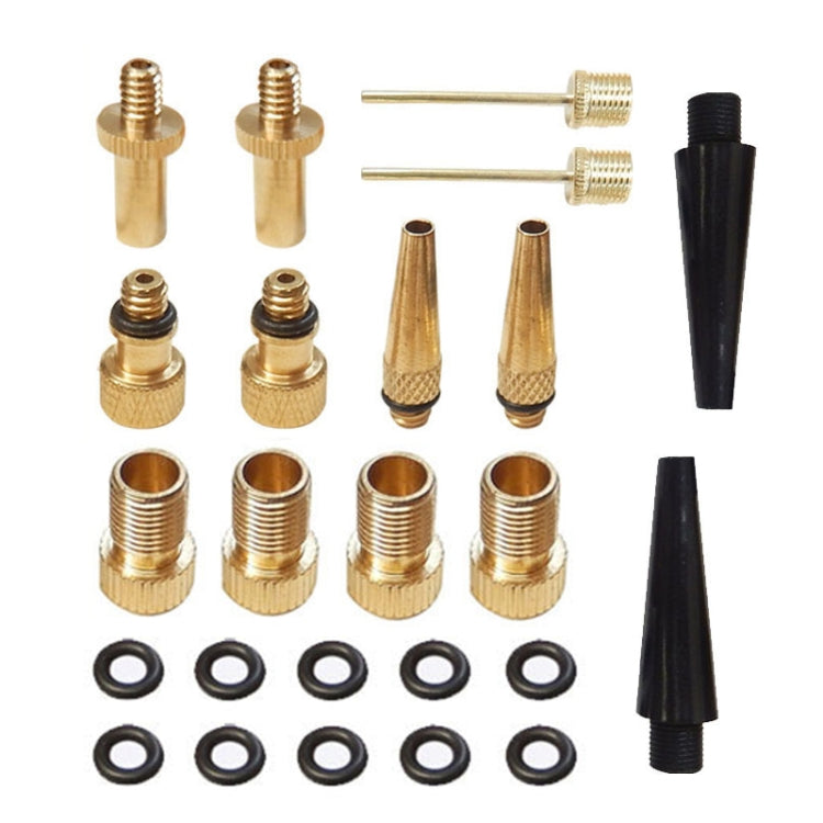 2 set (24 in 1) Adattatore di gonfiaggio Bocca francese / Bocca americana / Adattatore per ago di gonfiaggio bocca britannica, 24 in 1