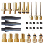 2 set (29 in 1) Adattatore di gonfiaggio Bocca francese / Bocca americana / Adattatore per ago di gonfiaggio bocca britannica, 29 in 1