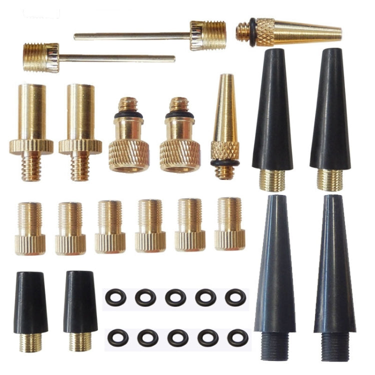 2 set (30 in 1) Adattatore per gonfiaggio Bocca francese / Bocca americana / Adattatore per ago di gonfiaggio bocca britannica, 30 in 1