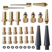 2 set (32 in 1) Adattatore per gonfiaggio Bocca francese / Bocca americana / Adattatore per ago di gonfiaggio bocca britannica, 32 in 1