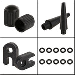 2 set (35 in 1) Adattatore per gonfiatore Bocca francese / Bocca americana / Adattatore per ago di gonfiaggio bocca britannica, 35 in 1
