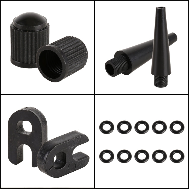 2 set (35 in 1) Adattatore per gonfiatore Bocca francese / Bocca americana / Adattatore per ago di gonfiaggio bocca britannica, 35 in 1