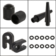 2 set (35 in 1) Adattatore per gonfiatore Bocca francese / Bocca americana / Adattatore per ago di gonfiaggio bocca britannica, 35 in 1