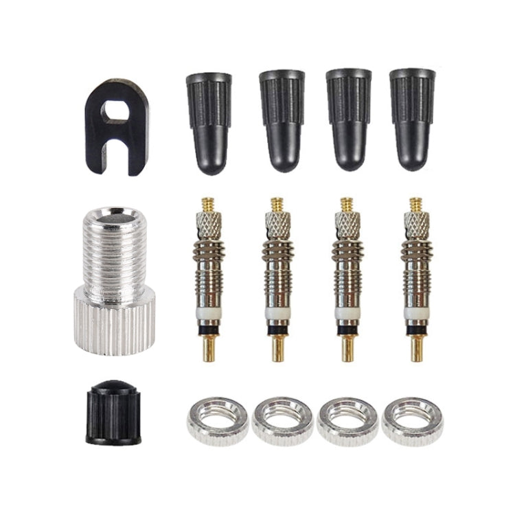 Set di adattatori per nucleo valvola francese da 15 pezzi/set B, 15 in 1 B