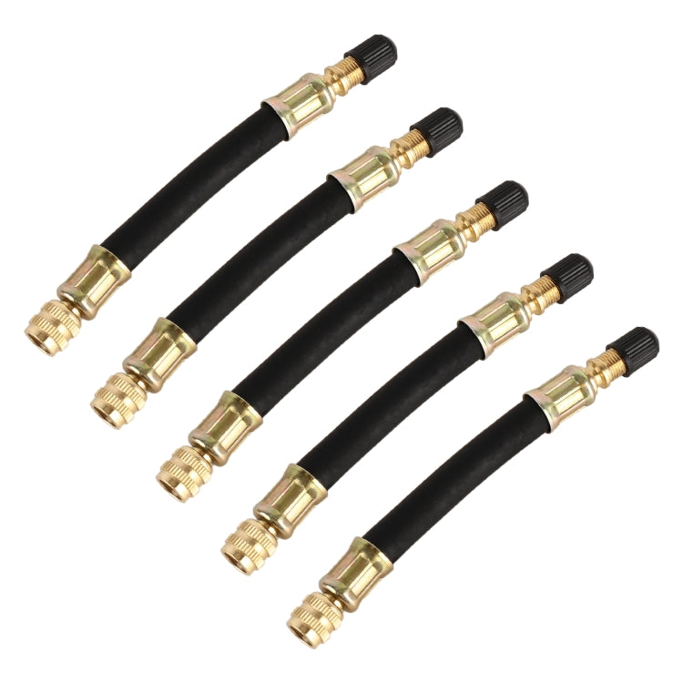 Tubo di prolunga gonfiabile per valvola del vuoto per auto da 5 pezzi, lunghezza: 120 mm, 120mm