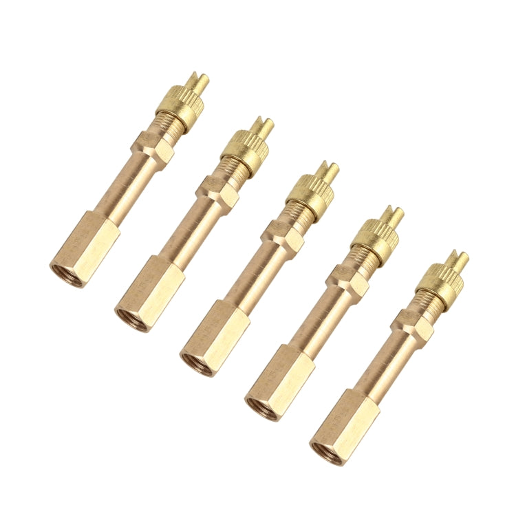 Tubo di prolunga gonfiabile per valvola pneumatici per auto da 5 pezzi, lunghezza: 50 mm, 50mm