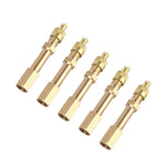 Tubo di prolunga gonfiabile per valvola pneumatici per auto da 5 pezzi, lunghezza: 50 mm, 50mm
