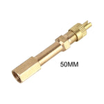 Tubo di prolunga gonfiabile per valvola pneumatici per auto da 5 pezzi, lunghezza: 50 mm, 50mm