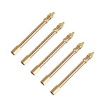 Tubo di prolunga gonfiabile per valvola pneumatici per auto da 5 pezzi, lunghezza: 100 mm, 100mm, Pure Copper