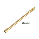 Tubo di prolunga gonfiabile per valvola pneumatici per auto da 5 pezzi, lunghezza: 120 mm, 120mm, Pure Copper